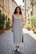 Forever 21 White Mesh Slip Maxi Dress