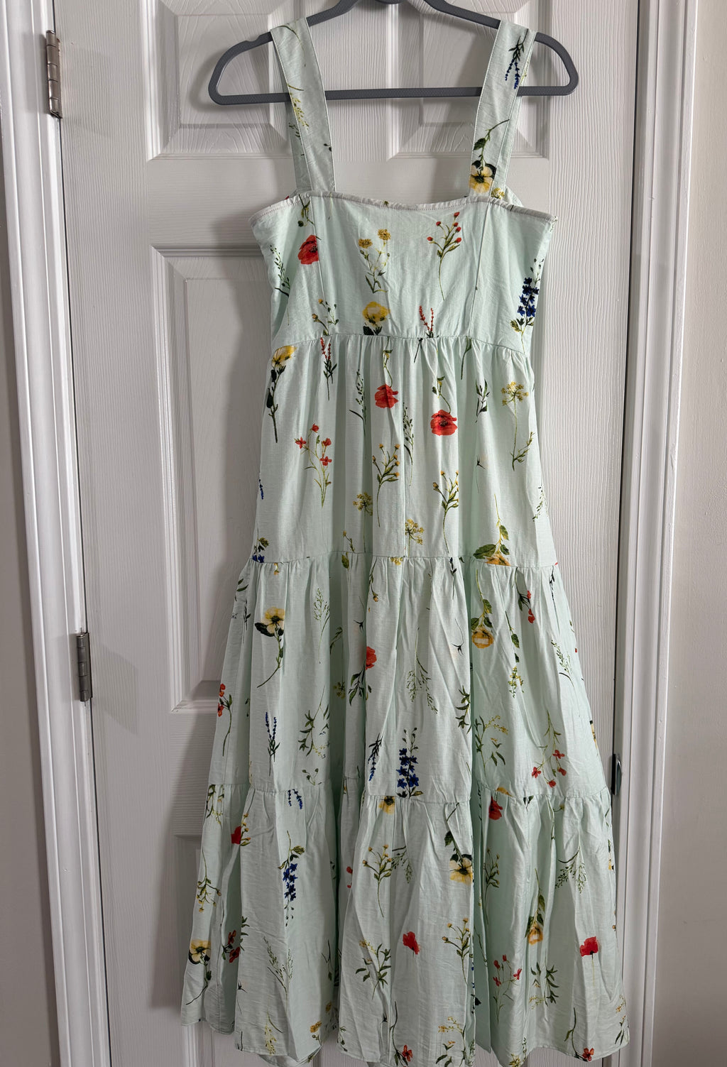 Umgee Mint Green Floral Tiered Sundress