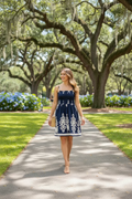 Navy Blue Spaghetti Dress