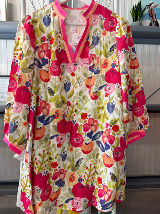 Vibrant Floral and Botanical Sundress